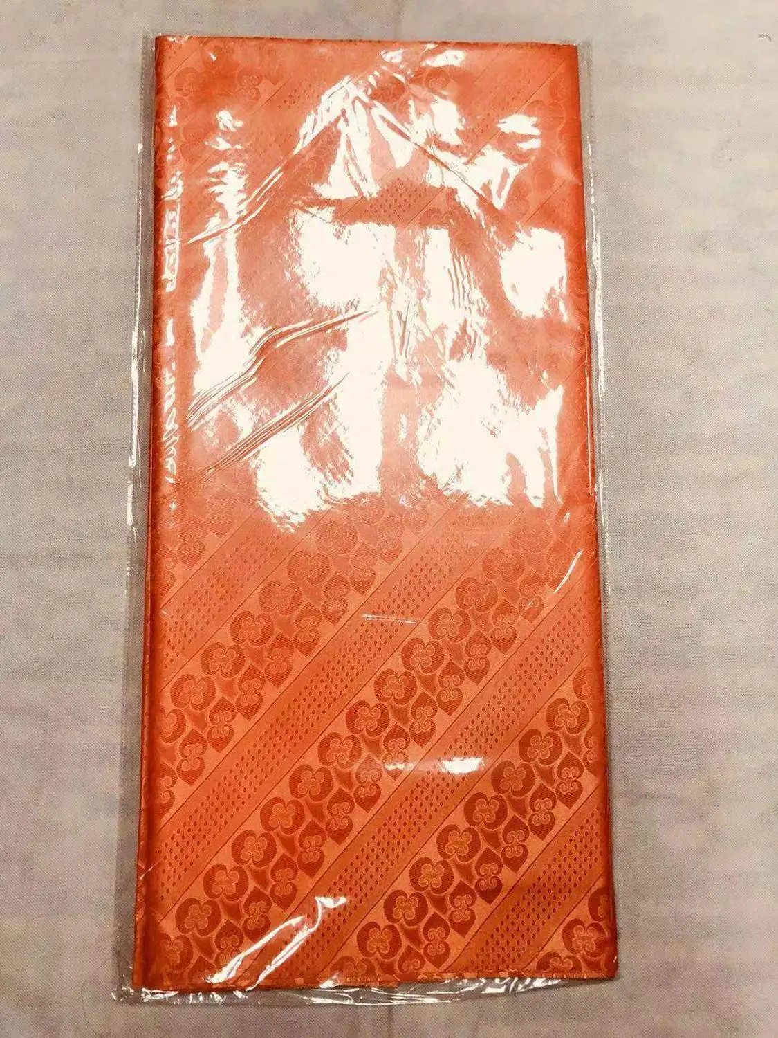 ACI оранжевый Дамасская ткань 10 ярдов Getzner жаккардовая африканская ткань Shadda Новая мода парча в Гвинейском стиле для женское платье