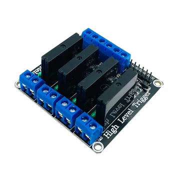 

4 way relay module 5V high level trigger with fuse solid state relay module 250V2A