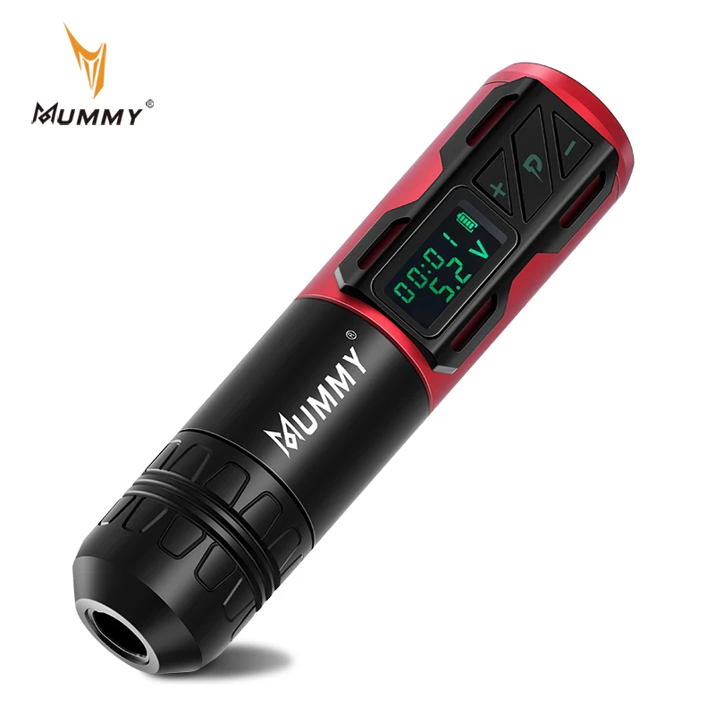 Mummy Wireless Tattoo Machine Pen High Capacity Battery Rotary Motor Gun Portable Power 2200mah LED Digital Display | Красота и