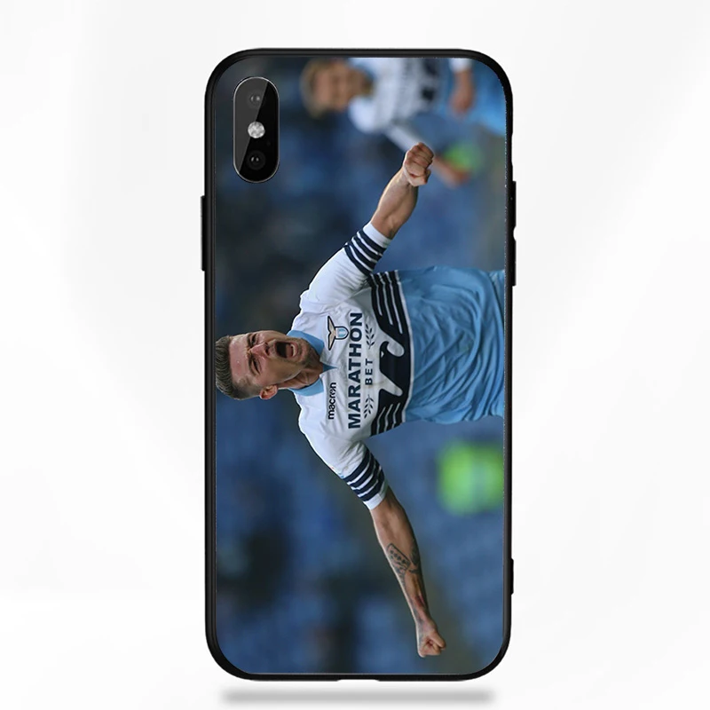 Чехол для телефона Milinkovic Savic для iphone DIY для Lazio FC чехол черный мягкий Уретановый Термопластик(tpu) для iphone 11Pro X XR XS MAX 7 8 7plus 6 6S 5S SE 5 - Color: A1925