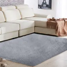 Ковер, ковер, пол, пушистые коврики, яркие, мохнатые, теплые, противоскользящие, полиэфирное волокно, 120x80 см, разноцветный коврик, диван, спальня, для дома