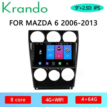 

Krando Android 10.0 9" IPS Full Touch Car Multimedia Radio For Mazda 6 2006-2013 Audio GPS Carplay DSP WIFI Navi