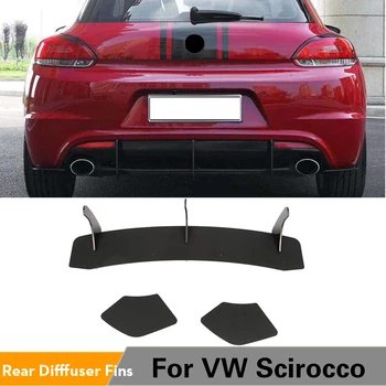 

Car Rear Bumper Diffuser Lip Splitters for VW Scirocco 2015 2016 Rear Diffuser with Splitters Fins Not for R