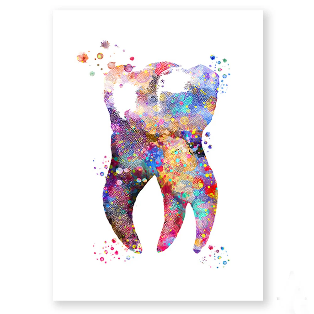 5d diy diamond mosaic Dental pictures for embroidery diamond painting full square round drill Watercolor Dental office decor