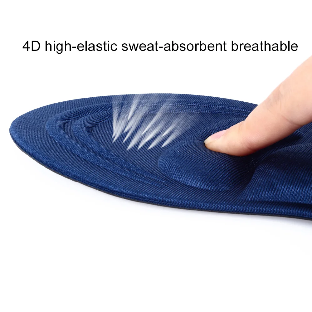 Comfortable Silica Gel Soft Motion 4D 2pcs Remove The Foot Healthy Healthcare Sponge Insole Orthotic Insole Sports Insole
