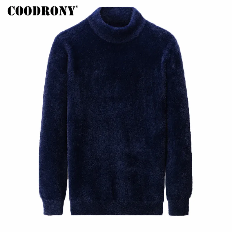 60% OFF COODRONY Brand Turtleneck Men Fashion Casual Pull Homme Autumn Winter Thick Warm Sweater Men Fleece Knitwear Jersey Hombre C1026