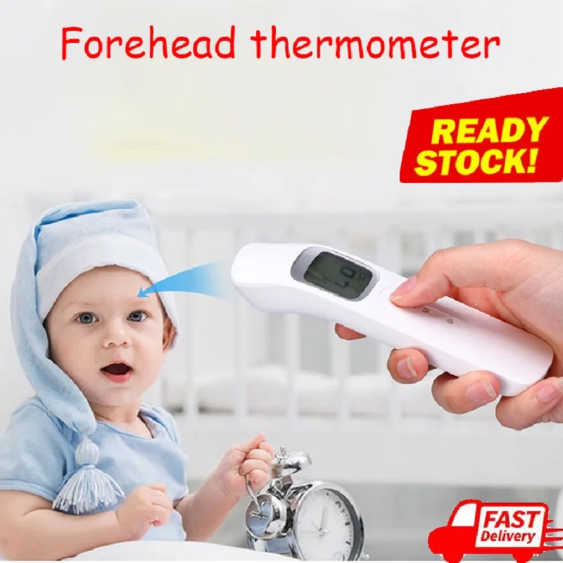 

Non-Contact Infrared Forehead Thermometer Gun Body/ Object Temperature Measurement Device Electronic Thermometer For Baby