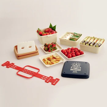 

Simple Japanese Insulation Microwave Multilayer Combination Lunch Box Healthy Food Box Food Storage For Picnic Lunch Case