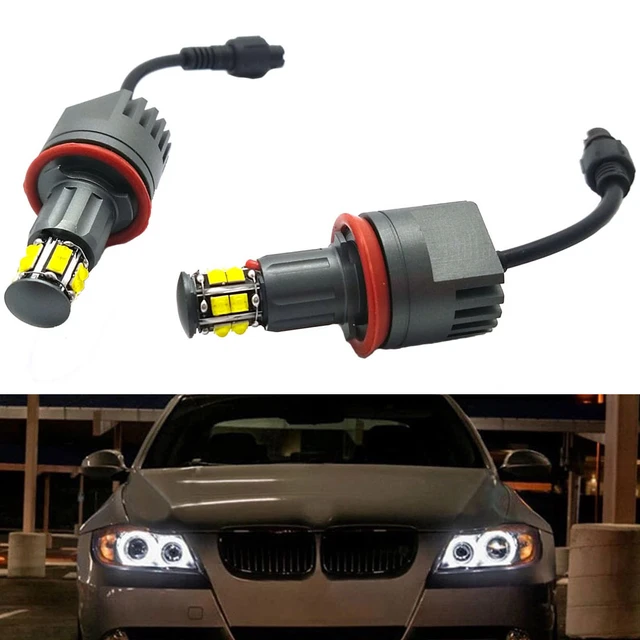 160 watt H8 LED Angel Eyes Bulb Upgrade BMW E90 E91 E92 E82