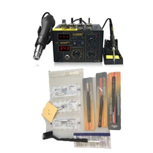 SAIKE 852D++ паяльная станция 2в1 модернизированная Фрон SAIKE 852D+& горячая воздушная пушка паяльная станция 220 в 110 В saike 852D