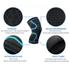 1 Piece Of Elastic Knee Pads,Basketball And Volleyball Knee Supports Elastic Nylon Compression Straps For Sports Running Cycling 3