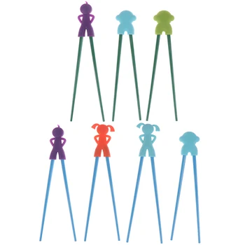 

1 Pair 18cm Cute Animal Topper Learning Training Chopstick Kid Children Chinese Chopstick Multi Colors