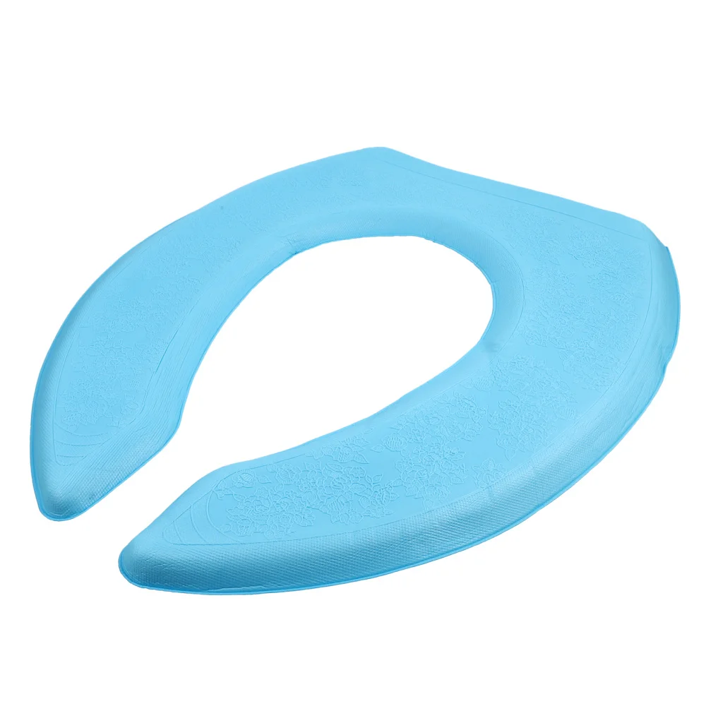 Green U Shape EVA Toilet Seat Cushion Warm Sticker Pad Washable Water Proof Bathroom Supply Seat Covers Thicken Mat Comfortable