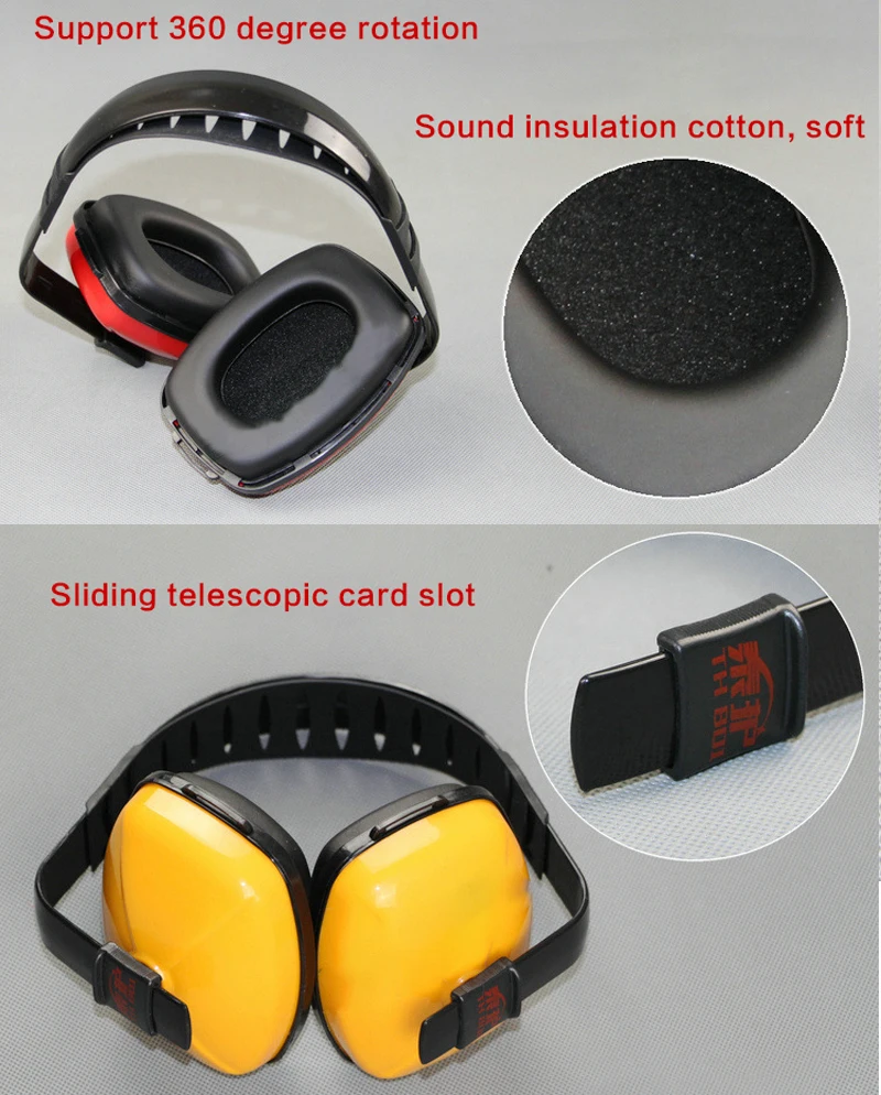 Fashion Shooting Earmuffs Anti Noise Hearing Protector Noise Canceling Headphones Hunting Work Sleep Ear Protection