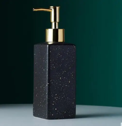 Черный Простая бутылка для хранения дезинфицирующего средства для рук в ванной комнате стильная и удобная для переноски дорожная бутылка для хранения геля для душа шампуня - Цвет: Черный