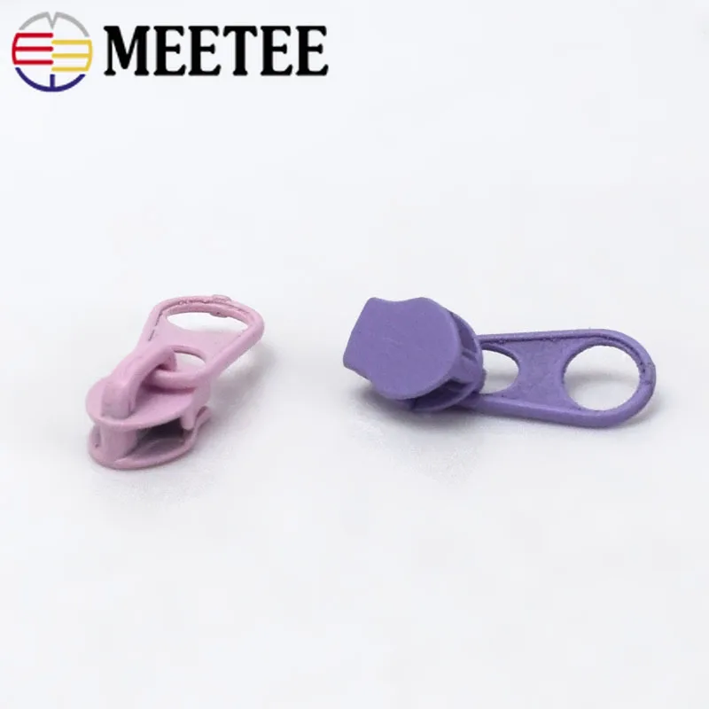20 шт. цветной 3 # нейлоновый Съемник на молнии Meetee для нейлоновых застежек сделай