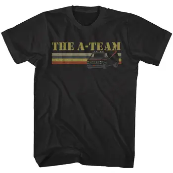 

A Team Van Retro Stripes Mens T Shirt Tv Hannibal Murdock Faceman Ba Baracas 80S