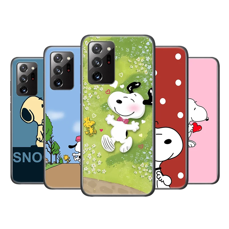 Милый Снупи счастливый для Samsung Galaxy A01 A11 A22 A12 A21 A21S A31 A41 A42 A51 A71 A32 A52 A72 A02S мягкий