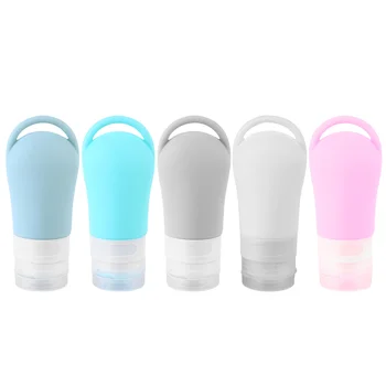 

5Pcs Bottle Portable Refillable 60ml Empty Silicone Reusable Toiletries Bottles Cosmetic Bottles Travel Bottles for Outdoor