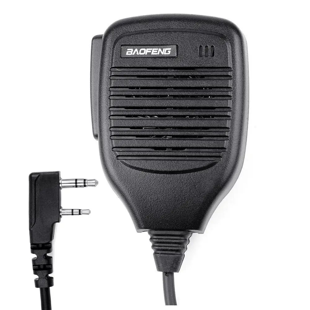 2Pin Handheld PTT Speaker Mic Microphone for Baofeng Retevi s Kenwood TYT Wouxun MD-380 MD-390 MD-UV380 MD-UV390 TH-UV8000D | Электроника