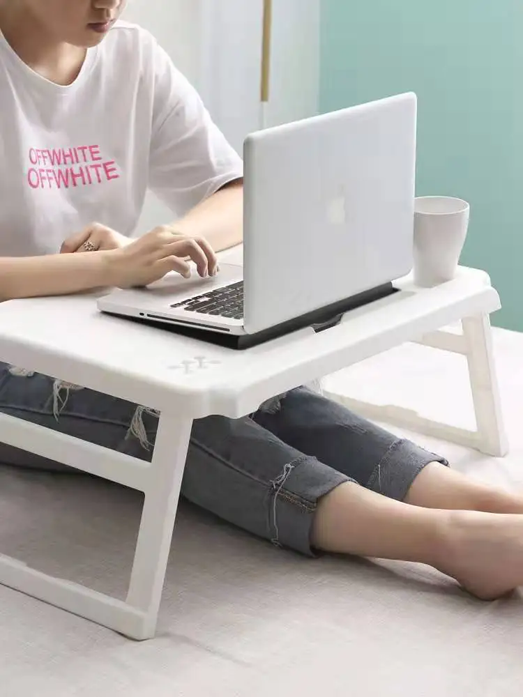 Big Offer 7fa4 Folding Laptop Table Stand Portable Plastic