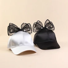 High Quality Fashion Women Baseball Cap with Lace Ears Lady Party Hat