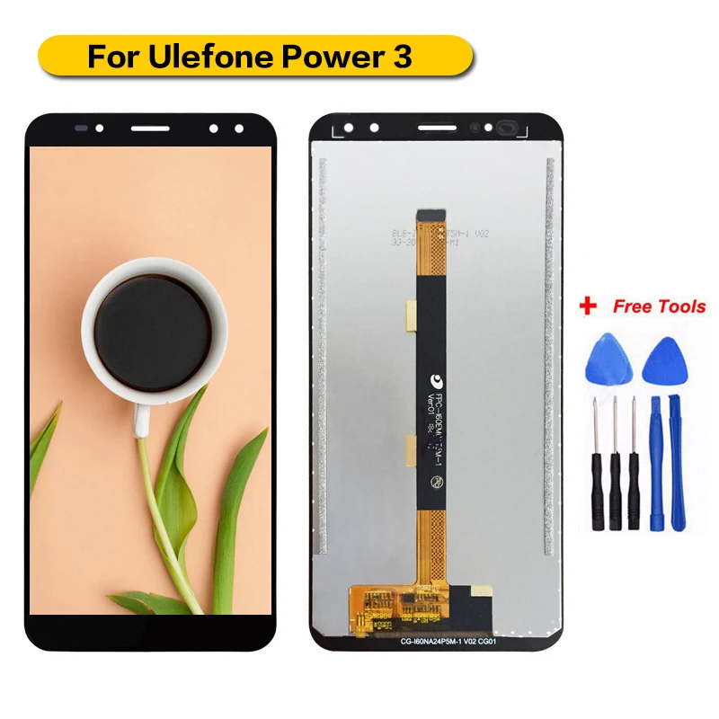 

Ulefone Power 3 Screen For Ulefone Power3 LCD Display Touch Screen Digitizer Assembly for Ulefone Power 3S mobile phone LCD