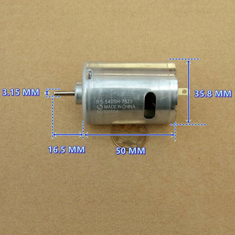 MABUCHI RS-540SH-7523 двигателя с источником питания от постоянного тока, 6-9 V 7,4 V 19800 об/мин высокого Скорость Мощность большой крутящий момент мотор для электрического дрель садовый инвентарь автомобиль Лодка