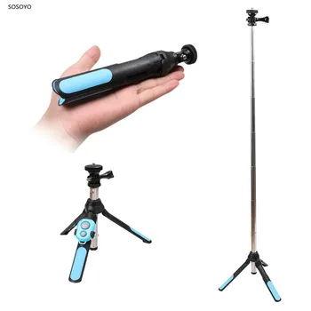 

Extendable Bracket Tripod Selfie Stick Monopod with Remote Controller Phone clip Set For Gopro Xiaomi Yi DJI Osmo Action Camera