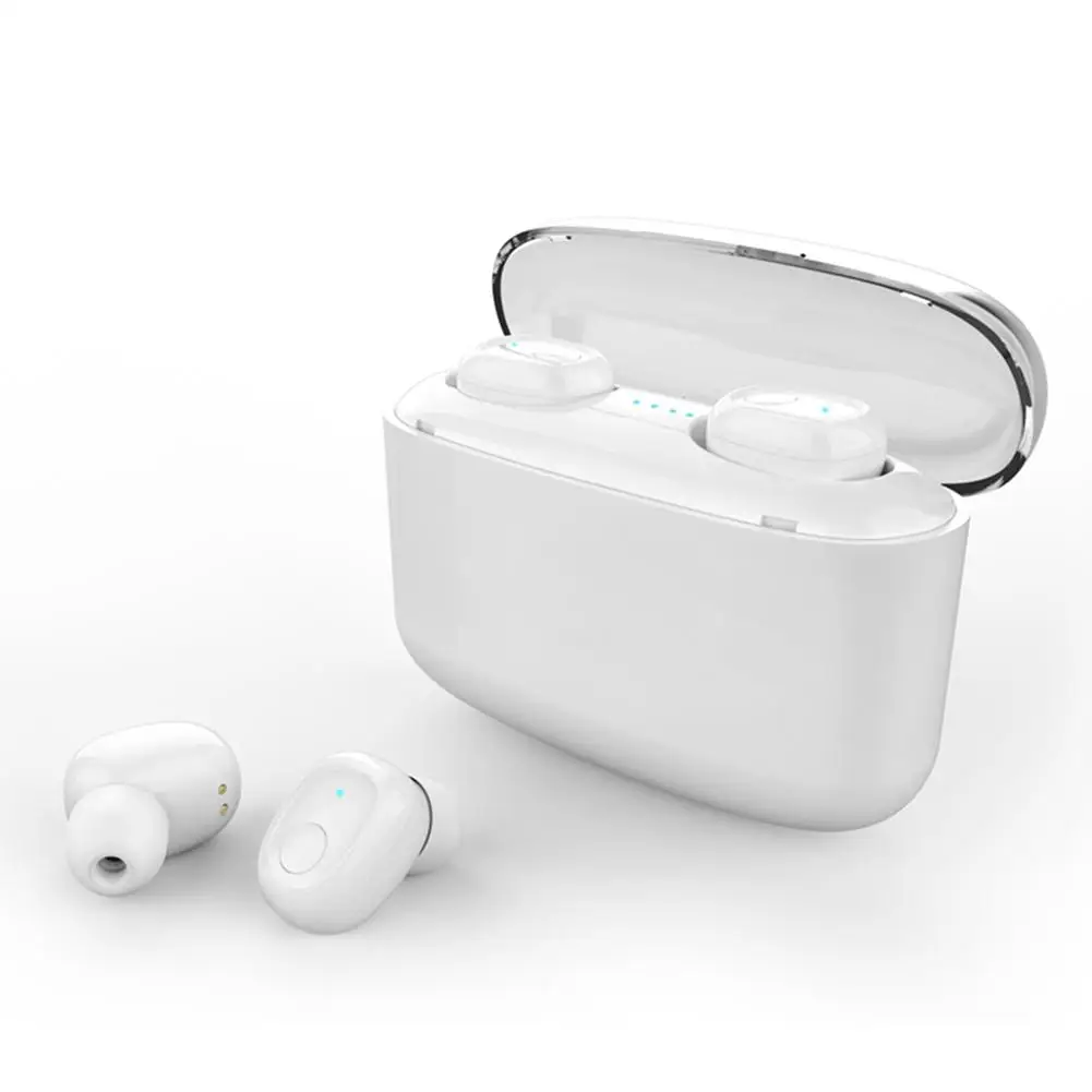 White G5 TWS сенсорные стерео беспроводные Bluetooth наушники 5,0 мини спортивные наушники HD вызов 6D гарнитура двойной микрофон 3500 мАч зарядная коробка - Цвет: White