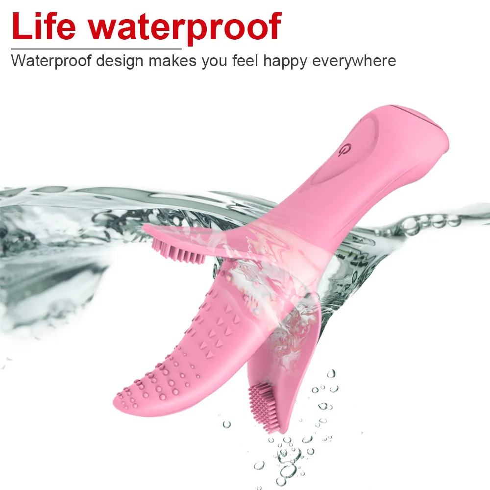 Silicone Tongue Vibrator Clitoris Stimulator Vibrator Rechargeable Clit Female Adult Sex Toy For Women Masturbator For Couples