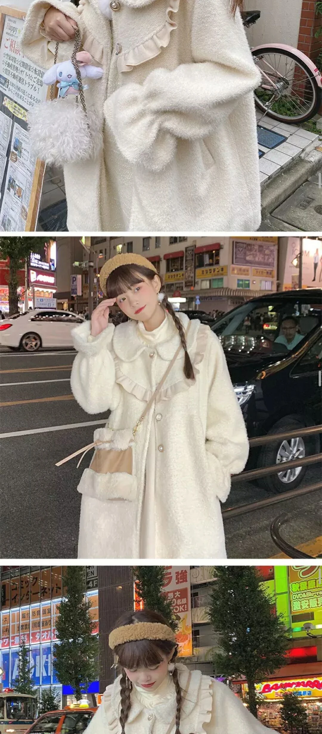 Сладкая Лолита зимнее теплое пальто нежная леди милый темперамент японский сладкий Питер Пэн воротник Виктория Косплей лоли