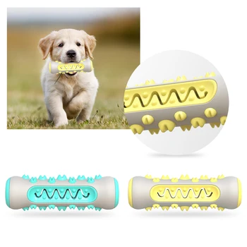 

Dog Molar Toothbrush Toys Chew Cleaning Teeth Safe Elasticity Soft TPR Puppy Dental Care Extra-tough Pet Cleaning Dogs Chew Toys
