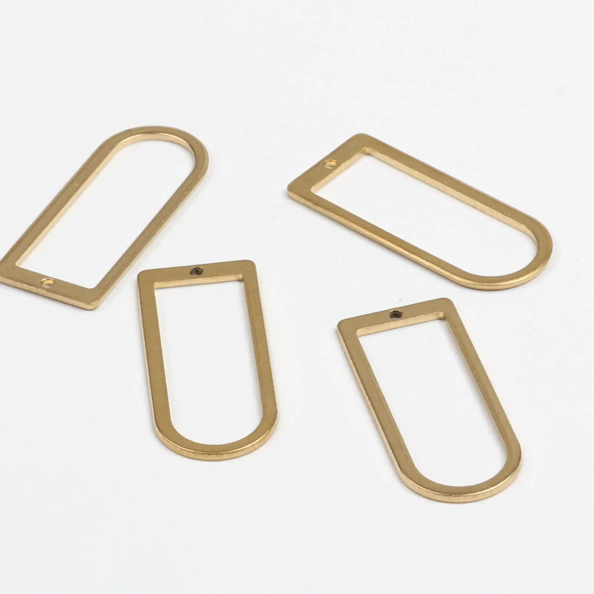 Geometry Stampings Raw Brass Pendants  A1-7815 Raw Brass Findings Raw Brass Earring Findings 11x16.5mm Raw Brass Triangle Charms