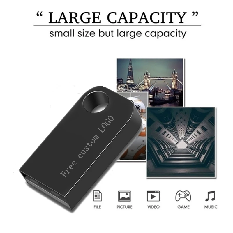 Waterproof flash disk USB memory stick 64gb Metal USB Flash Drive 32gb 128gb Pendrive 16gb pen drive 8gb u disk Free custom LOGO (15)