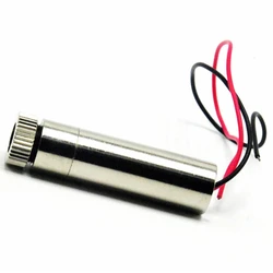 Módulo de diodo láser infrarrojo, accesorio ajustado de 980nm, 30mW, 12x35mm, punto/línea/forma cruzada, 3V 5V