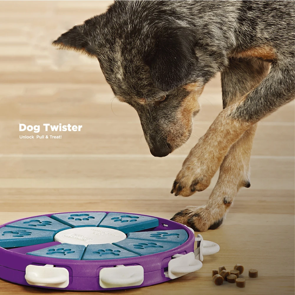 

Dog Educational Toys Pet Training Toys for Dog Slow Food Bowl Crazy Game Spinning Turntable Snack Pet Supplies Higher Difficulty