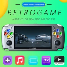 POWKIDDY X20 3599 jeux de poche Console de jeu rétro joueur de jeux vidéo enfants présent 128MB classique Console de jeu portable pour Linux