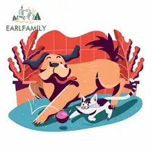 EARLFAMILY 13cm x 10.7cm Animal Sign Car Stickers and Decals Windshield Bumper Windows Accessories RV VAN 3D DIY Fine Decal