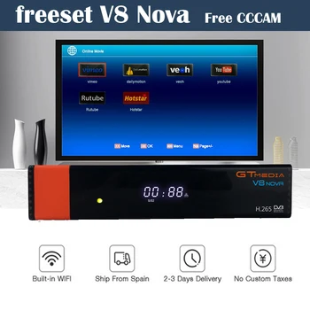 

GTMedia V8 Nova DVB-S2 Satellite Receiver 2 Year Europe Server Upgrade V8 Super H.265 HD Built-in WIFI Spain Freesat v8 Receptor