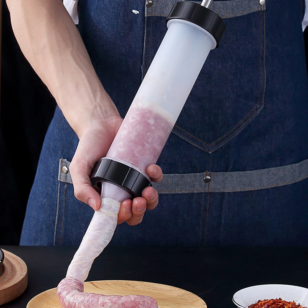 Инструмент для мяса ручная машина наполнения колбасных изделий шприц домашней