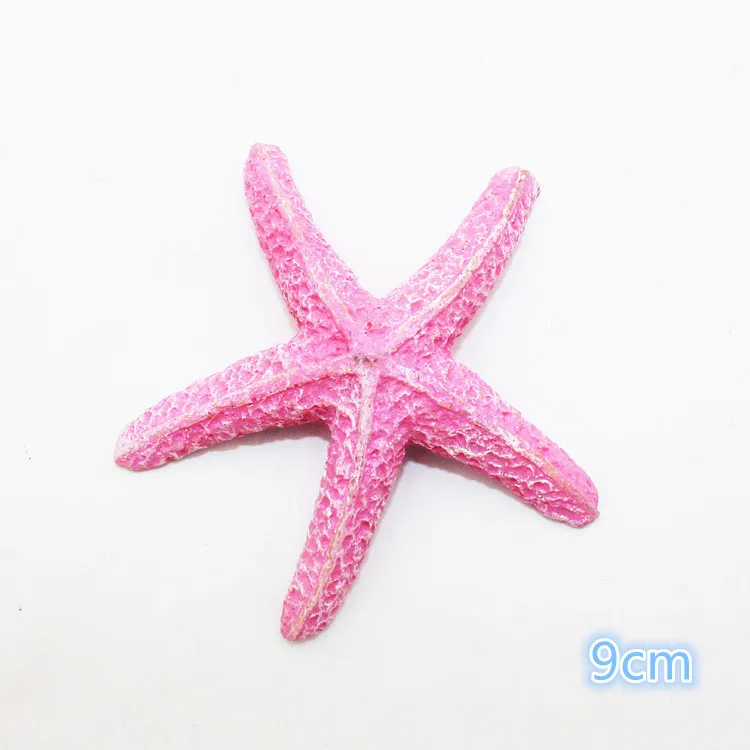 Pink (a) 1 шт. 8 см/9 см Моделирование Морская звезда природные морские звезды аквариум орнамент DIY украшения аквариума - Цвет: Pink (a)