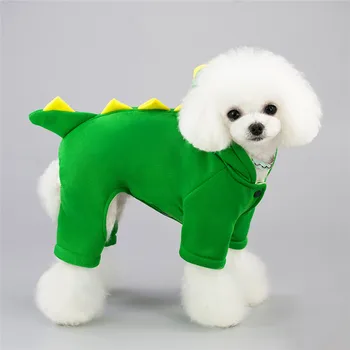 

Pet Cat Clothes Funny Dinosaur Costumes Coat Winter Warm Fleece Cat Clothing for Small Cats Kitten Hoodie Puppy Dog Clothes