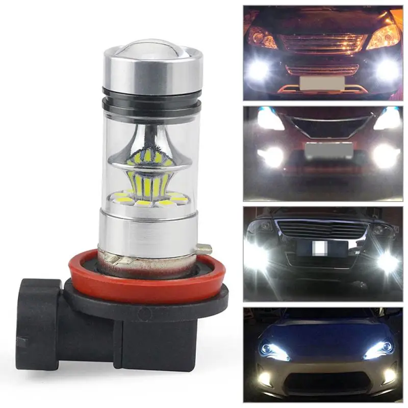 New Super Bright Car H11 H8 100W Light LED Fog Light 6000K LED Driving Signal Bulbs Fog Lamps Auto Car Accessories Lamp Products photo
