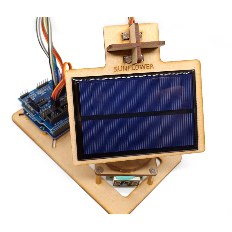Arduino Intelligent Solar Tracking Device Diy Technology Small Production Learning Programming Kit Open Source student experiment manual work weather vane children diy technology small production play teaching aids small invention wind