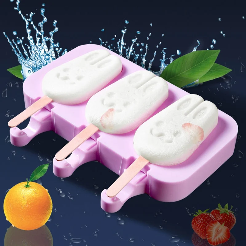 Силиконовые формы для мороженого многоразовые кубики льда лоток Заморозка