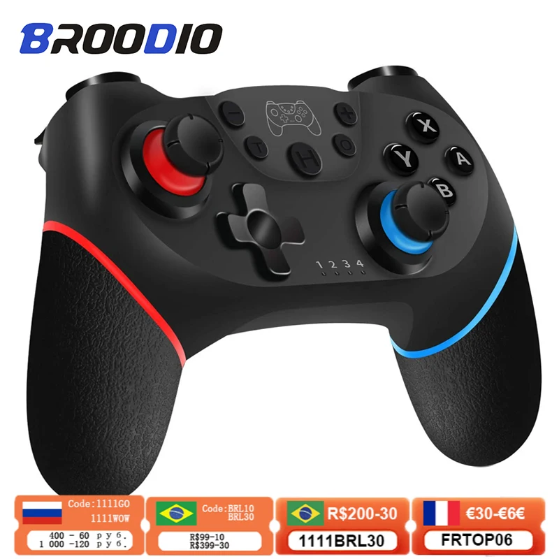Беспроводной Bluetooth геймпад для Nintendo Switch Pro NS-Switch игровой джойстик контроллер Manette