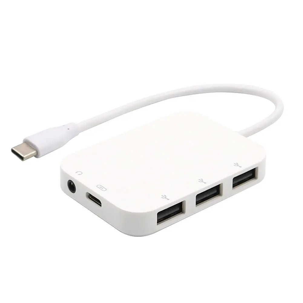 Адаптер для зарядки аксессуары подключи и работай Type c HUB Travel 3USB 2 0 дома офиса с