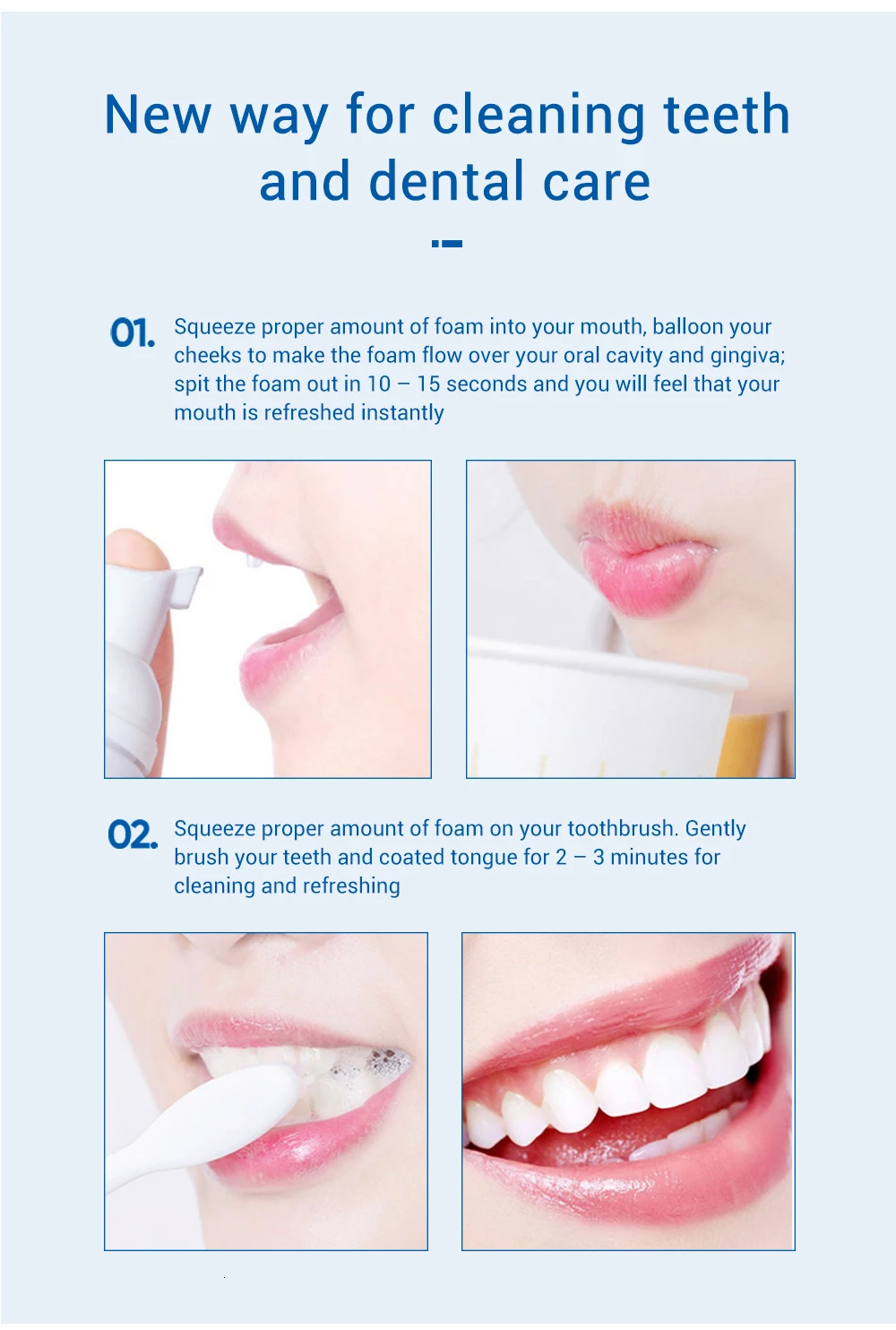 LANBENA отбеливающий мусс для чистки зубов, белая зубная паста для полости рта, гигиеническая зубная паста, инструмент для отбеливания зубов, удаление зубного налета