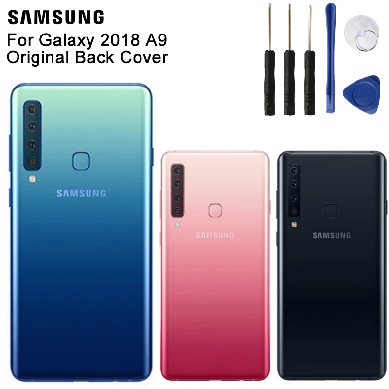 

Samsung Original Phone Glass Rear Battery Door For Samsung Galaxy Galaxy 2018 version A9 A920 Housing Back Cover Cases with Tool